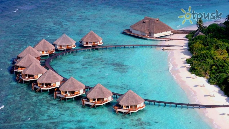 Фото отеля Adaaran Prestige Water Villas 5* Раа Атолл Мальдивы экстерьер и бассейны