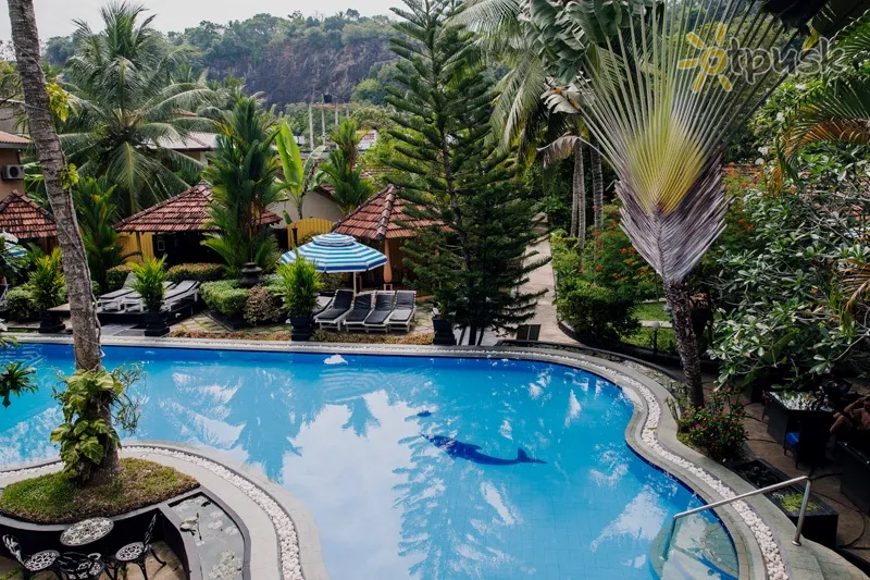 Фото отеля Flower Garden Hotel 3* Unawatuna Šri Lanka išorė ir baseinai