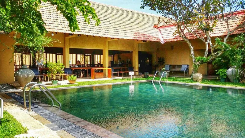 Фото отеля Jetwing Ayurveda Pavilions 4* Negombo Šri Lanka išorė ir baseinai
