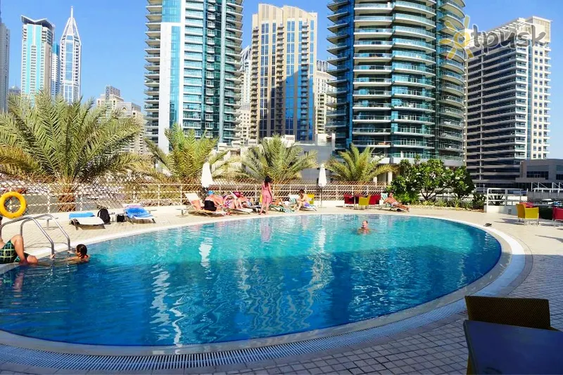 Фото отеля Marina Hotel Apartments 4* Dubajus JAE išorė ir baseinai