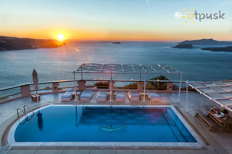 Фото отеля Grand View 3* о. Санторини Греция экстерьер и бассейны
