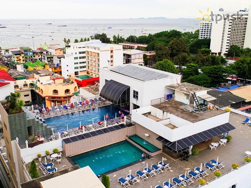 Фото отеля Flipper House Hotel 3* Паттайя Таиланд экстерьер и бассейны