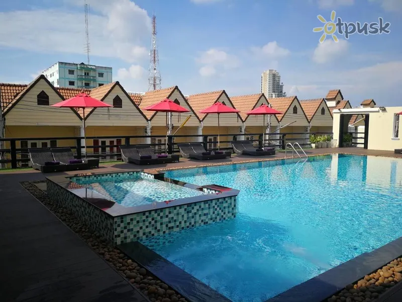 Фото отеля Golden Sea Pattaya Hotel 3* Паттайя Таиланд экстерьер и бассейны