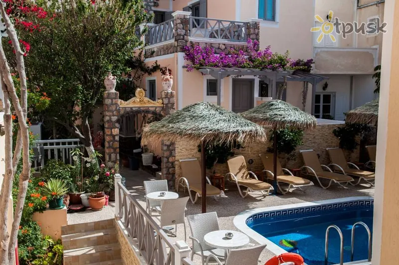 Фото отеля Polydefkis Apartments 3* о. Санторини Греция экстерьер и бассейны