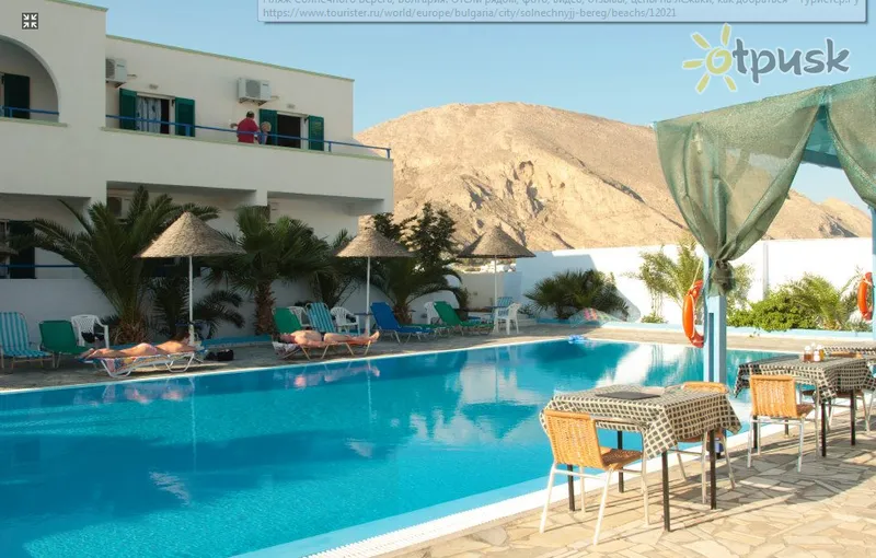 Фото отеля Andreas Studio 2* о. Санторини Греция экстерьер и бассейны