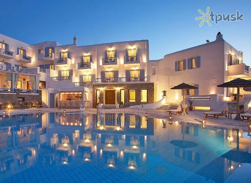 Фото отеля Grand Beach Hotel 4* о. Миконос Греция экстерьер и бассейны
