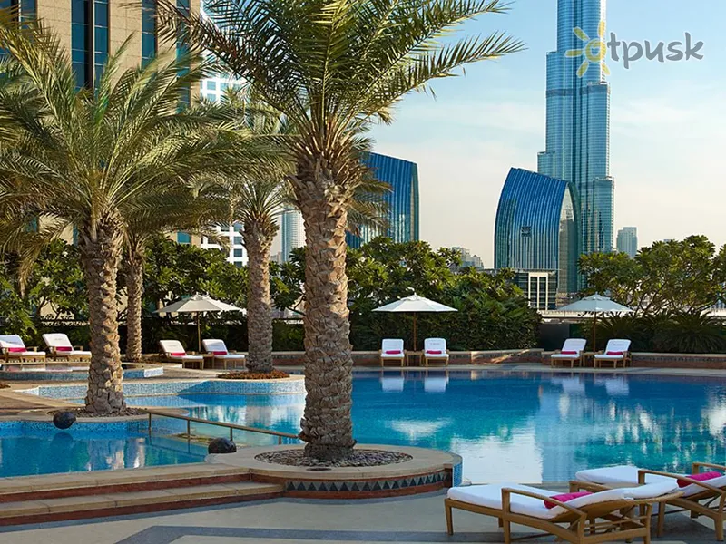 Фото отеля Shangri-La Hotel Dubai 5* Дубай ОАЭ экстерьер и бассейны