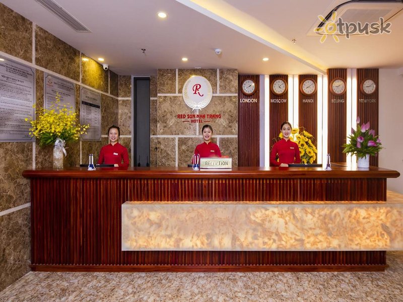 Фото отеля Red Sun Nha Trang Hotel 4* Нячанг Вьетнам лобби и интерьер
