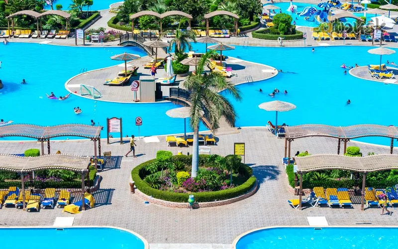 Фото отеля Hawaii Caesar Palace Aqua Park 5* Hurgada Egiptas išorė ir baseinai