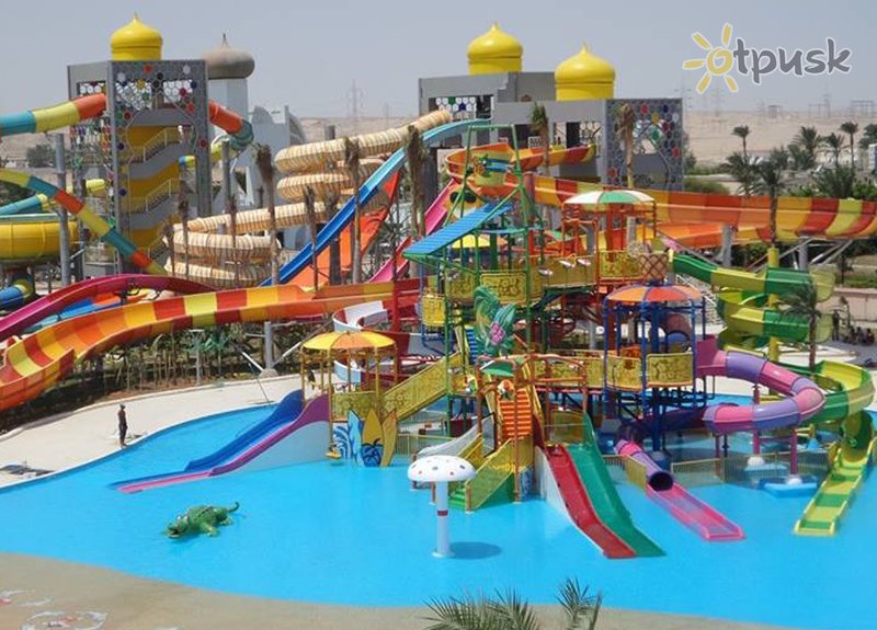 Фото отеля Aladdin Beach Resort 4* Хургада Египет аквапарк, горки