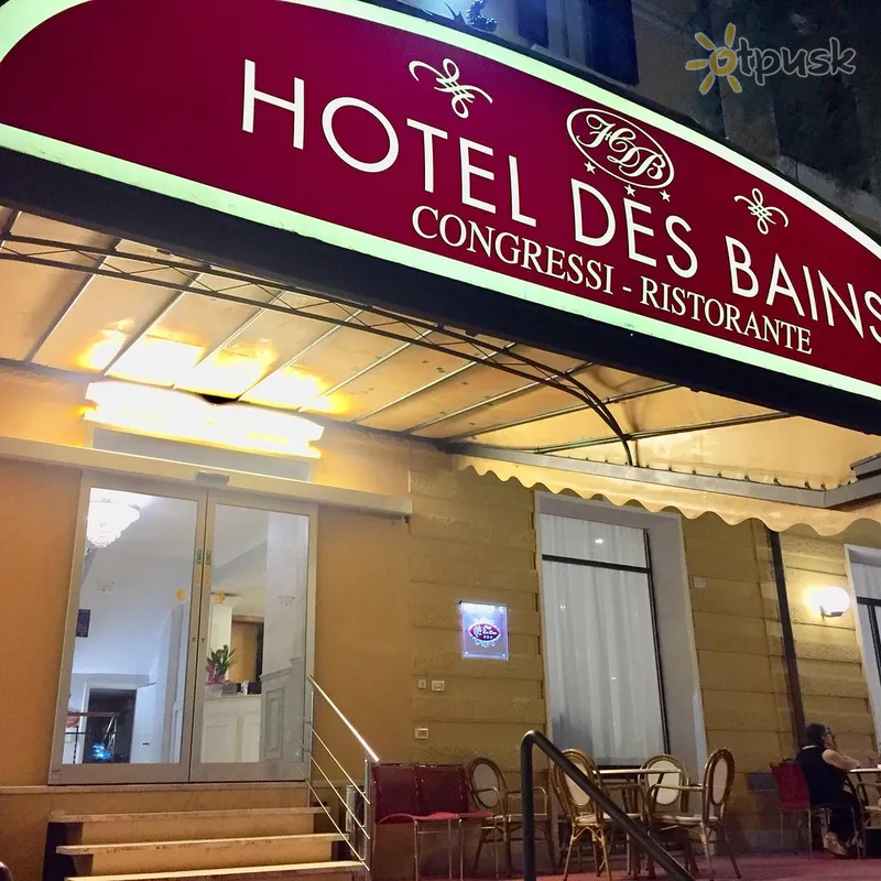 Фото отеля Des Bains Hotel 3* Пезаро Италия экстерьер и бассейны