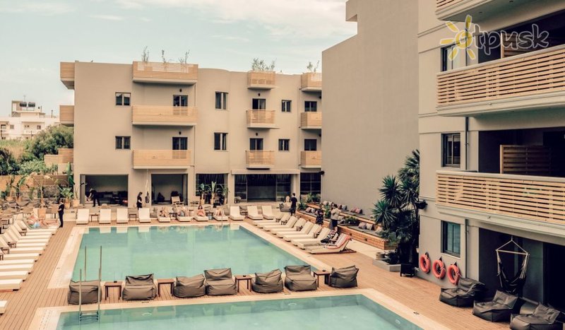 Фото отеля The Z Club Hotel (Cook's Club Hersonissos) 4* о. Крит – Ираклион Греция экстерьер и бассейны