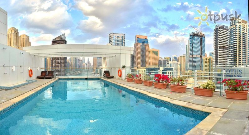 Фото отеля Jannah Marina Hotel Apartments 4* Дубай ОАЭ экстерьер и бассейны