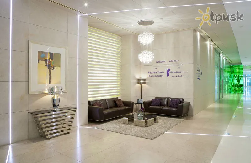 Фото отеля Nassima Towers Hotel Apartments 4* Дубай ОАЭ лобби и интерьер