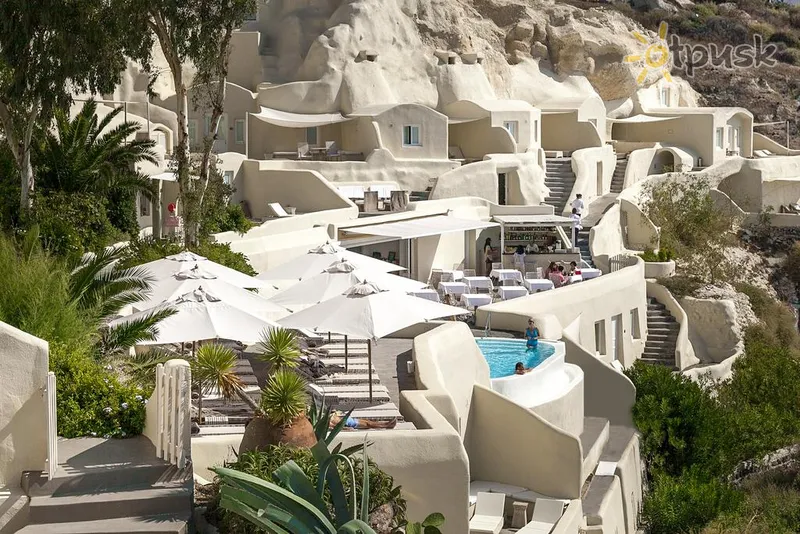 Фото отеля Mystique, a Luxury Collection Hotel 5* о. Санторини Греция экстерьер и бассейны