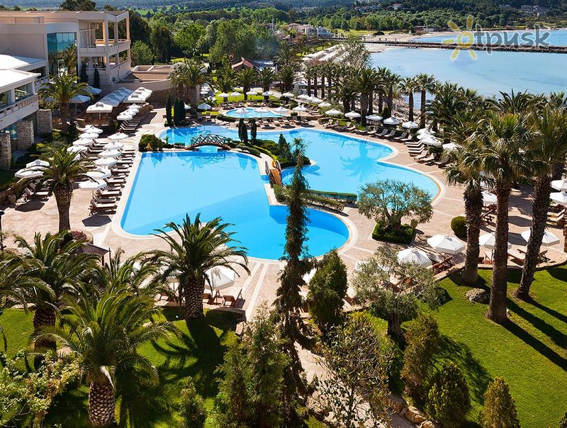 Фото отеля Sani Beach Hotel 5* Халкидики – Кассандра Греция экстерьер и бассейны