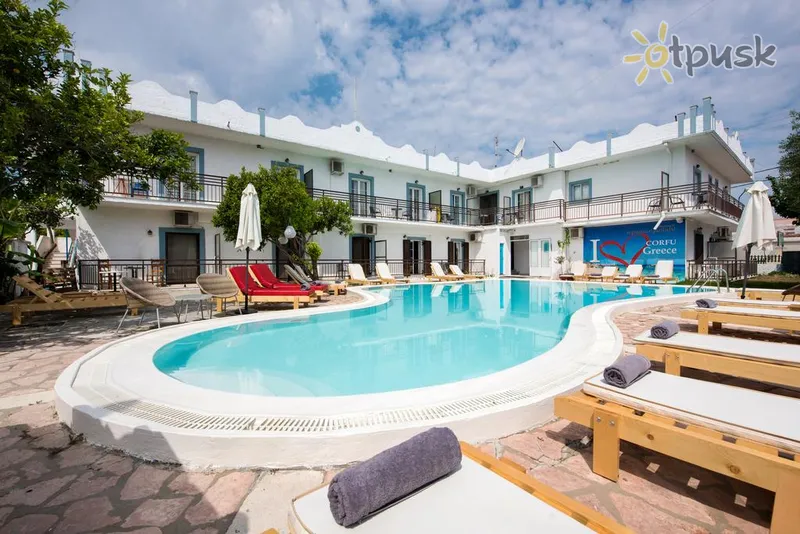 Фото отеля Aquarius Beach Hotel 3* о. Корфу Греция экстерьер и бассейны