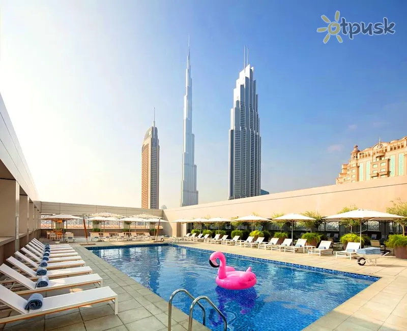 Фото отеля Rove Downtown Dubai 3* Dubajus JAE išorė ir baseinai