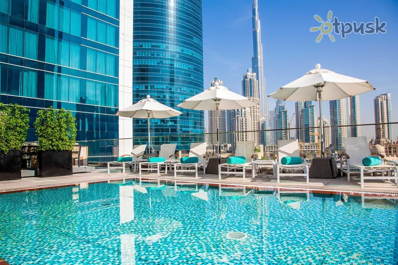 Фото отеля Pullman Dubai Downtown Hotel 5* Дубай ОАЭ экстерьер и бассейны