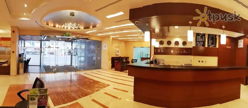 Фото отеля Tulip Hotel Apartments 4* Дубай ОАЭ лобби и интерьер
