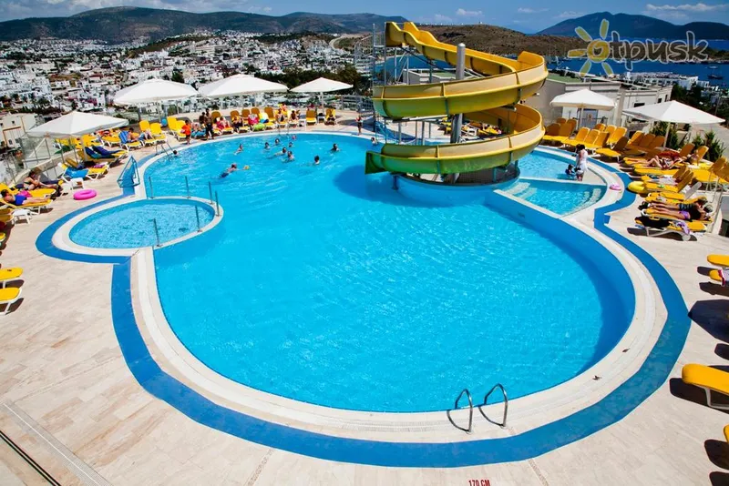 Фото отеля Sun Hill Hotel 4* Bodrumas Turkija vandens parkas, kalneliai