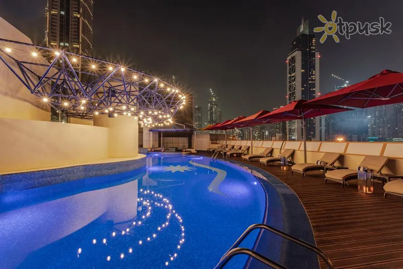 Фото отеля Leva Hotel Mazaya Centre 4* Dubajus JAE išorė ir baseinai