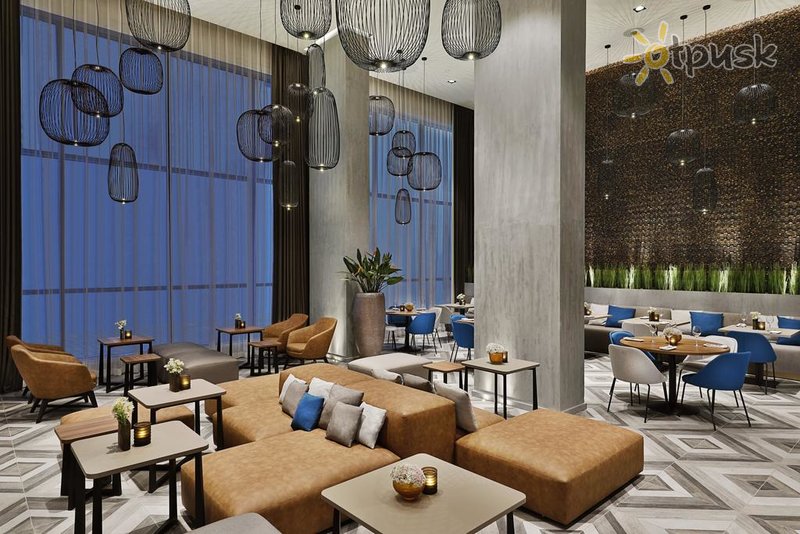 Фото отеля Courtyard by Marriott Al Barsha 4* Дубай ОАЭ бары и рестораны