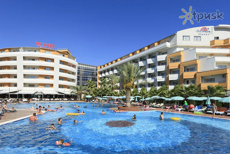 Фото отеля My Home Resort Hotel 5* Alanija Turkija išorė ir baseinai