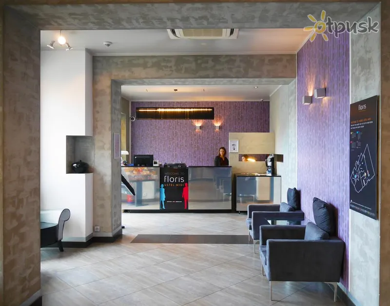 Фото отеля Floris Ustel Midi Hotel 3* Брюссель Бельгия лобби и интерьер