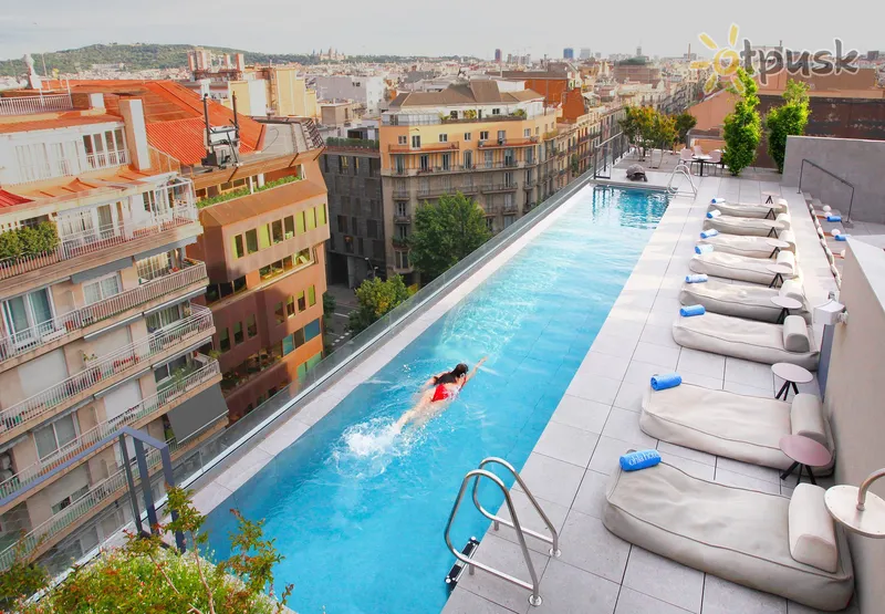 Фото отеля Ohla Eixample Hotel 5* Barselona Ispanija išorė ir baseinai