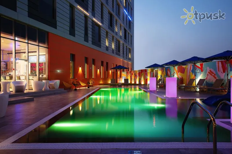 Фото отеля Aloft Dubai South 4* Дубай ОАЭ экстерьер и бассейны