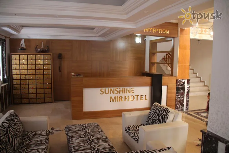 Фото отеля Sunshine Mir Hotel 3* Kemeras Turkija fojė ir interjeras