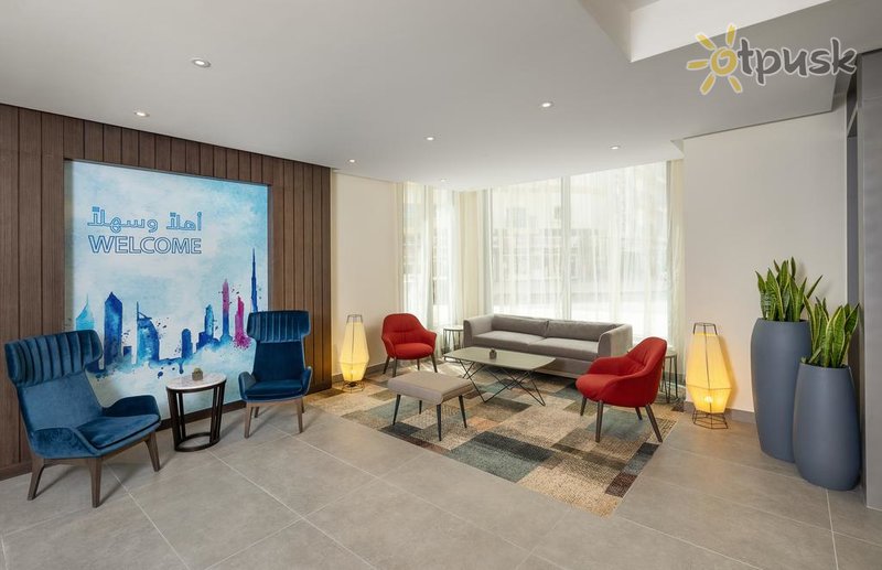 Фото отеля Hampton by Hilton Dubai Al Barsha 3* Дубай ОАЭ лобби и интерьер