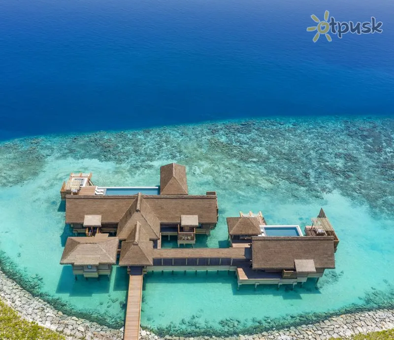 Фото отеля Waldorf Astoria Maldives Ithaafushi 5* Pietų Malės atolas Maldyvai išorė ir baseinai