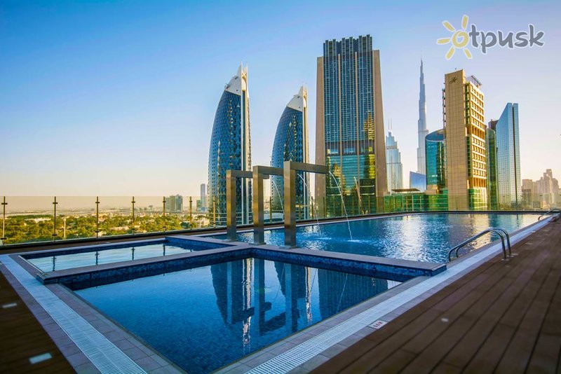 Фото отеля Gevora Hotel 4* Дубай ОАЭ экстерьер и бассейны