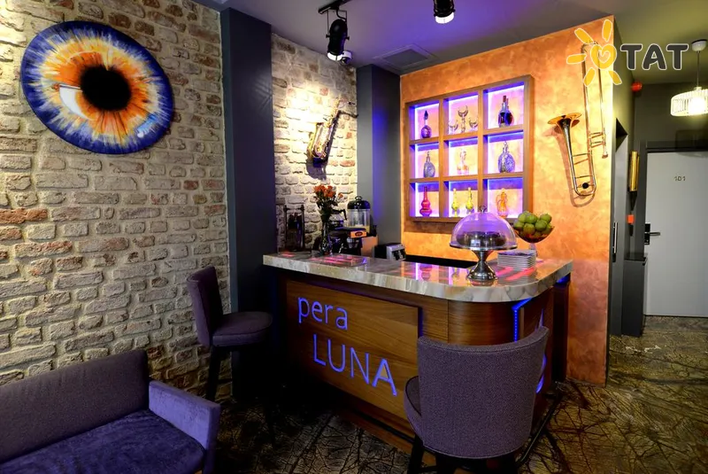Фото отеля Pera Luna Residence 3* Стамбул Турция лобби и интерьер