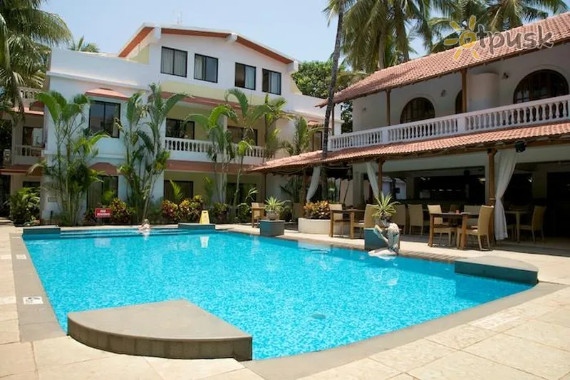 Фото отеля Casablanca Beach Resort 3* Šiaurės Goa Indija išorė ir baseinai