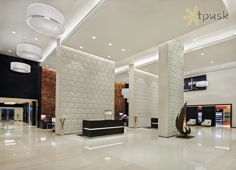 Фото отеля Hyatt Place Dubai Jumeirah 4* Dubajus JAE fojė ir interjeras