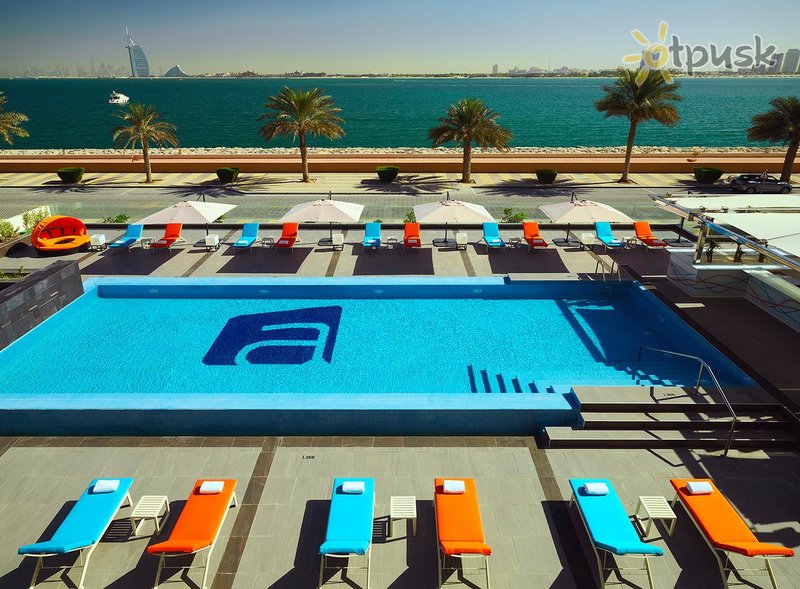 Фото отеля Aloft Palm Jumeirah 4* Дубай ОАЭ экстерьер и бассейны