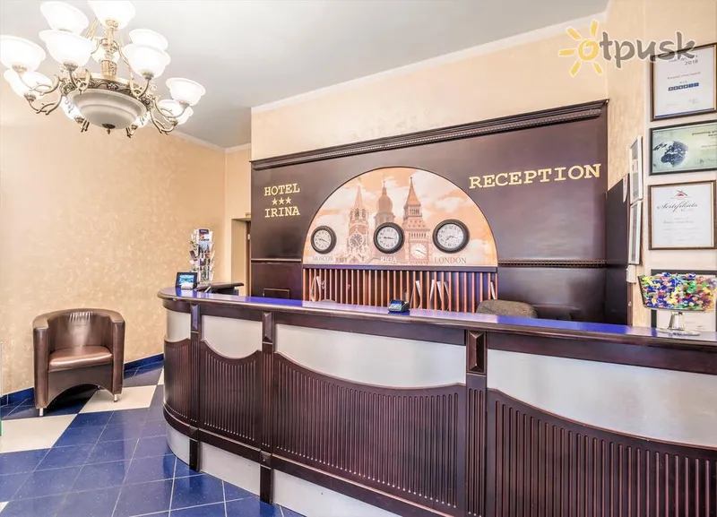 Фото отеля Rija Irina Hotel 3* Рига Латвия лобби и интерьер