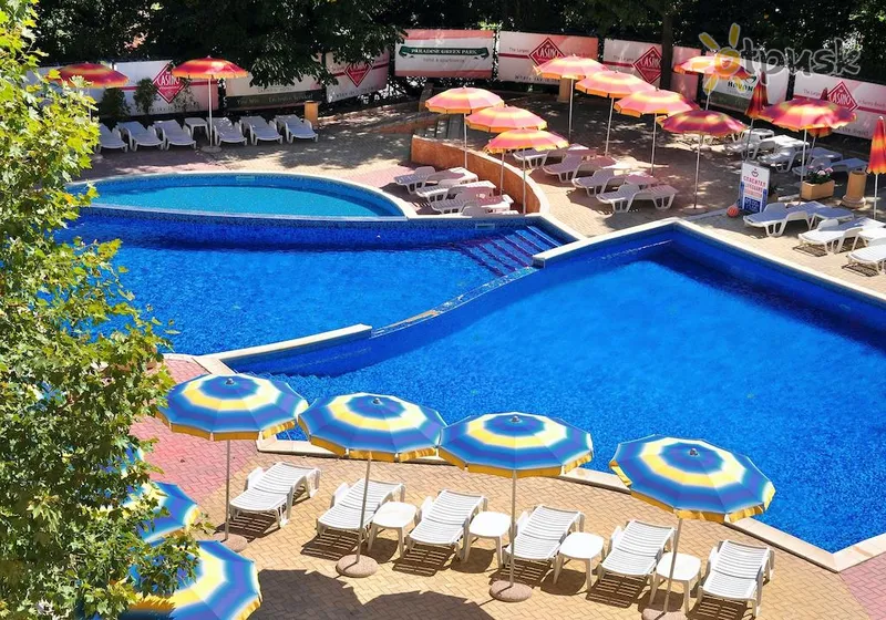 Фото отеля Paradise Green Park 3* Золоті піски Болгарія екстер'єр та басейни