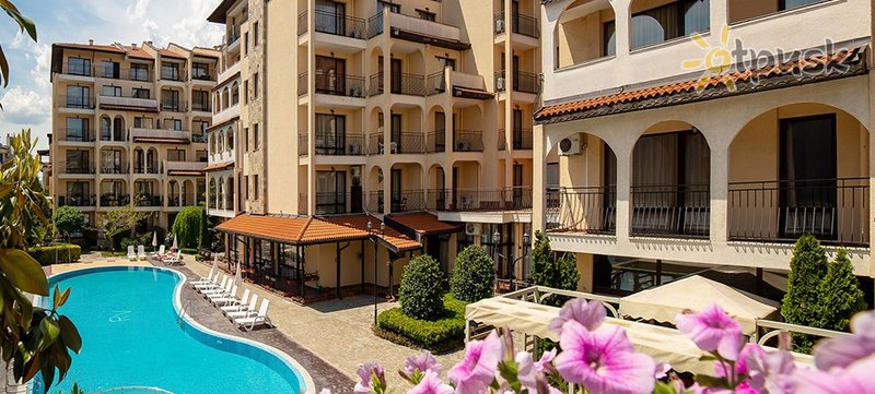 Фото отеля Rose Village Aparthotel 3* Солнечный берег Болгария экстерьер и бассейны