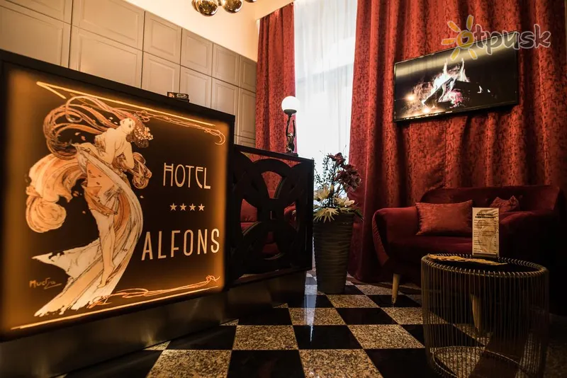 Фото отеля Alfons Boutique Hotel 4* Praha Čekija fojė ir interjeras