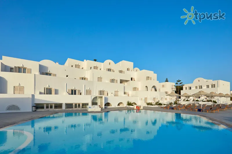 Фото отеля Santorini Palace 4* о. Санторини Греция экстерьер и бассейны