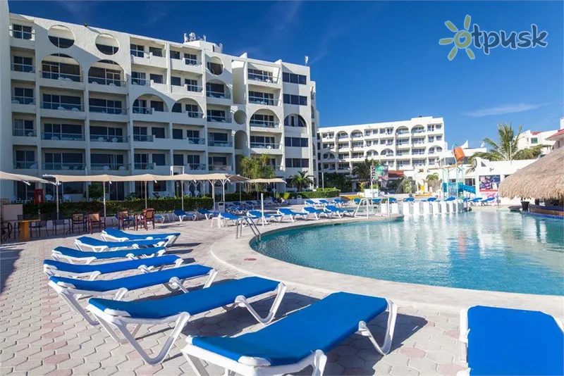 Фото отеля Aquamarina Beach Hotel Cancun 4* Kankunas Meksika išorė ir baseinai