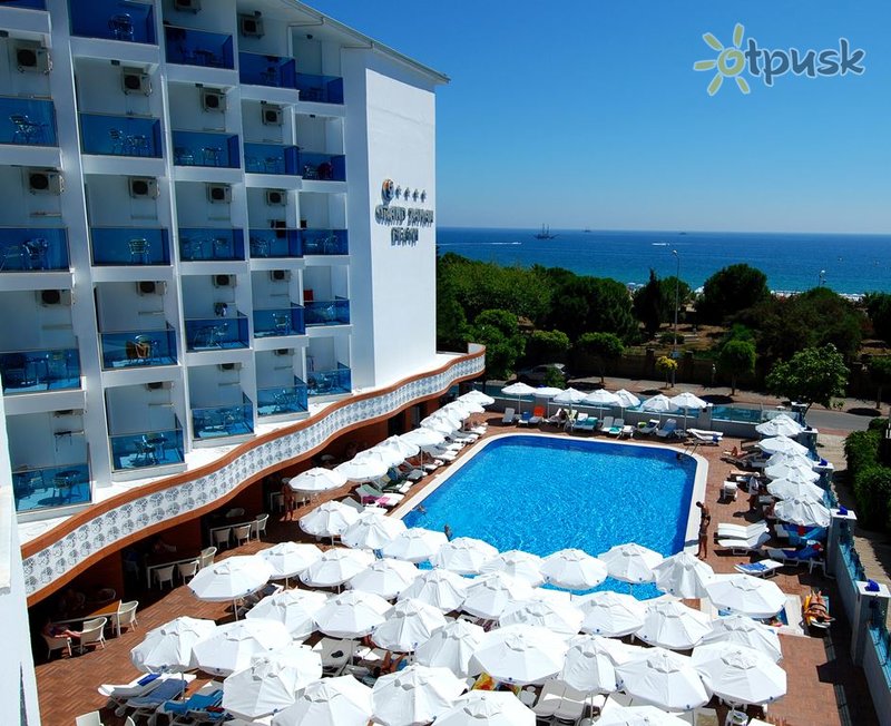 Фото отеля Grand Zaman Beach Hotel 4* Алания Турция экстерьер и бассейны