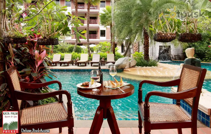 Фото отеля Kata Palm Resort 4* apie. Puketas Tailandas barai ir restoranai