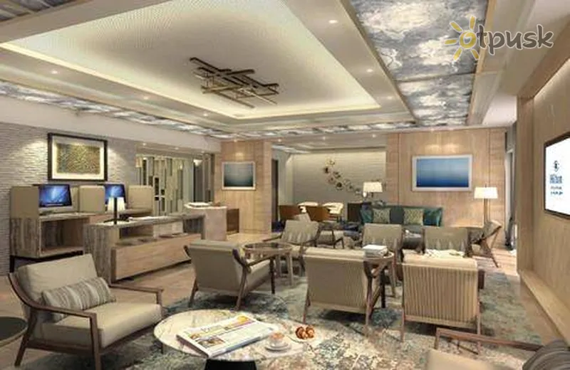 Фото отеля Hilton Abu Dhabi Yas Island 5* Abu Dabis JAE fojė ir interjeras