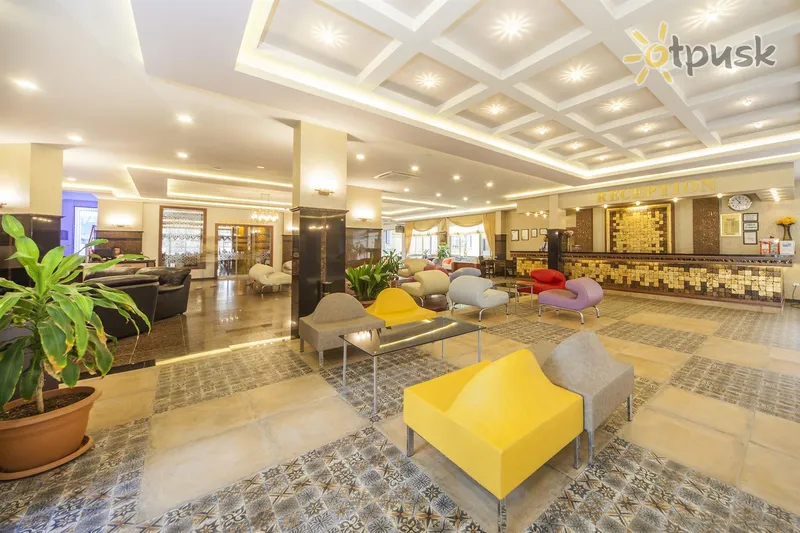 Фото отеля Kleopatra Royal Palm Hotel 4* Алания Турция лобби и интерьер