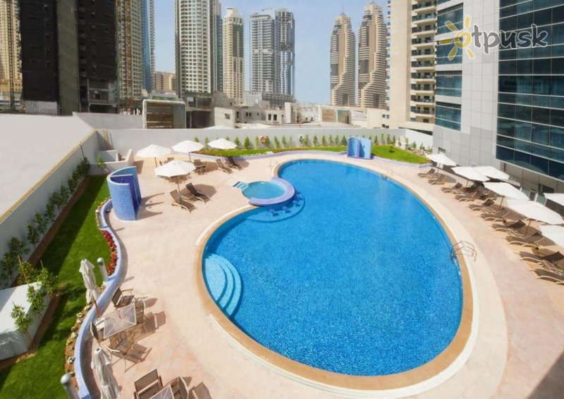 Фото отеля Marina View Deluxe Hotel Apartment 4* Дубай ОАЭ экстерьер и бассейны